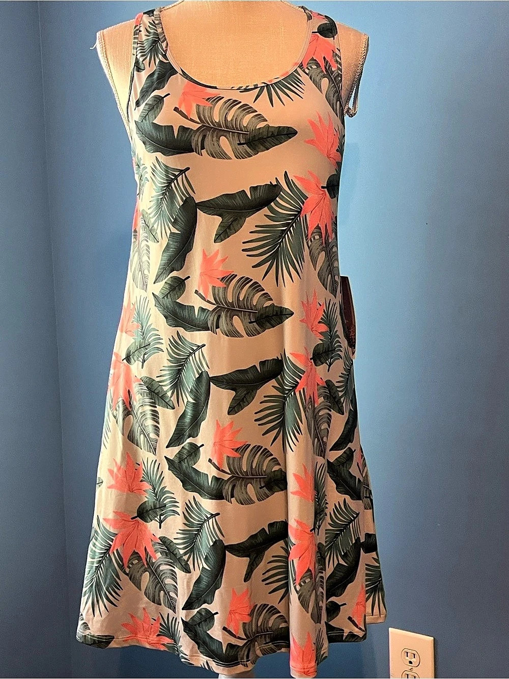 NWT Kyodan Outdoor Tropical Palm Leaf Tennis Dress - Size XL